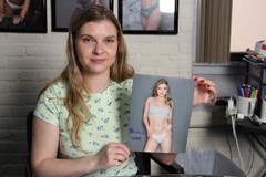 signing photo