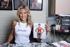 signing photo