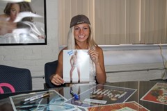 signing photo