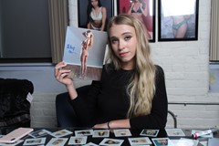 signing photo